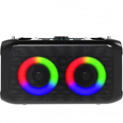 Caixa de som Speaker Portatil Mega Star HYJ2302BT 3000 W - Preto