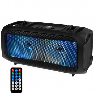 Caixa de som Speaker Quanta Stylefest QTSBT200 20 Watts /Radio FM e Auxiliar - Preto