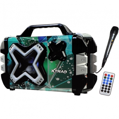 Caixa de som Speaker Xtrad XDG-25 SD USB FM Aux - Geometria