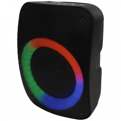 Caixa de Som Megastar HYJ812BT de 12.000 Watts P.M.P.O /FM/USB - Preto