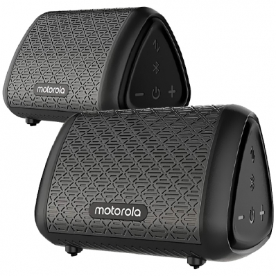 Caixa de som Speaker Motorola Sonic Sub 340 Bass Twin 7 Watts e Auxiliar - Preto