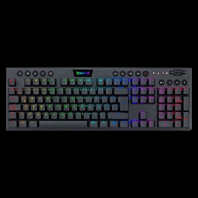 Teclado Redragon Horus FS Wireless K618-RGB-SP Switch Red - Preto