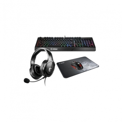 Teclado Kit Gamer MSI Adventure 202 Headset + Mouse + + Mousepad (4 EM1)