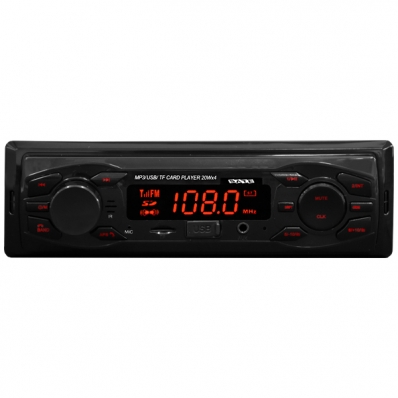Toca Radio Satellite AU338B 4 de 20 Watts e USB - Preto