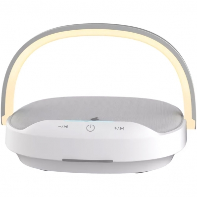 Caixa de som Speaker Wiwu Y1 com Carregador e Lampada - Branco