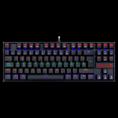 Teclado Mecanico Gamer Redragon Kumara K552-KR-SP Rainbow - Preto