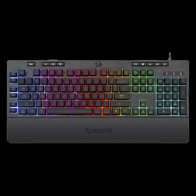 Teclado Gamer Redragon Shiva K512RGB / RGB / Membrana / Usa - Preto