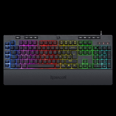 Teclado Gamer Redragon Shiva K512RGB-SP / RGB / Membrana - Preto