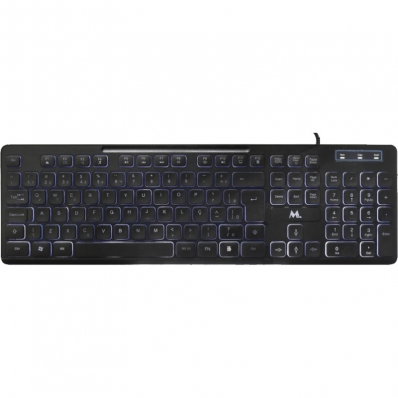 Teclado Mtek KB-7269LR com Cabo - Blacklight (Portugues)