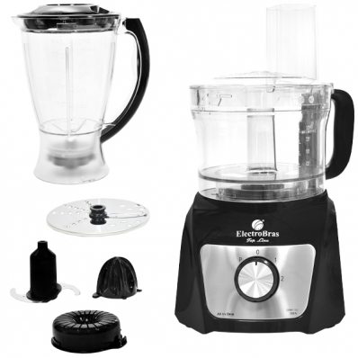 Multiprocessador Electrobras EBMP-700 Processador + Liquidificador + Espremedor 220V ~ 50/60 HZ - Preto