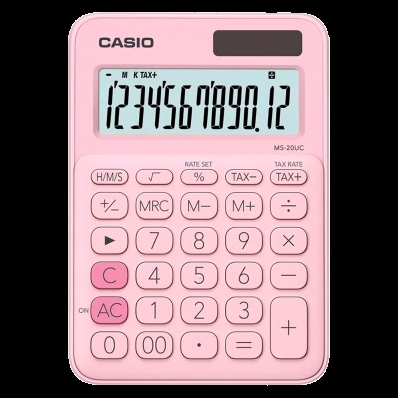 Calculadora Casio Compacta MS-20UC - Rosa
