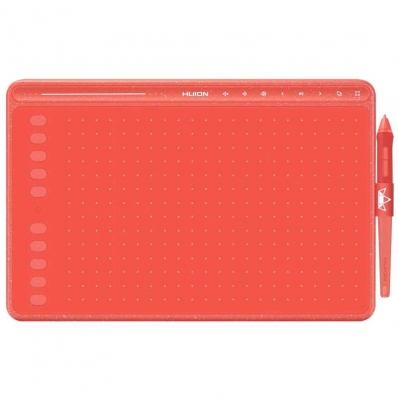 Mesa Digitalizadora Huion Inspiroy HS611-R - Coral Red 258.4X161.5MM