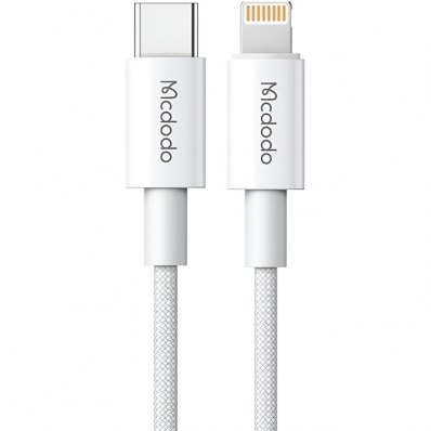 Cabo USB-C para Lightning PD 36W Mcdodo CA-2760 (1.2 Metros) White