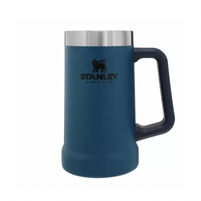 Caneca de Cerveja Stanley Adventure Big Grip Beer Stein - Azul 709ML