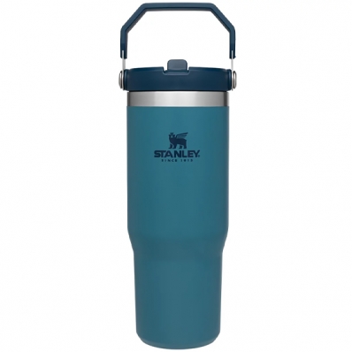 Garrafa Termica Stanley Classic Iceflow Flip Straw Tumbler de 887 ML - Lagoon
