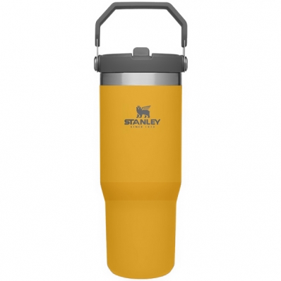 Garrafa Termica Stanley Classic Iceflow Flip Straw Tumbler de 887 ML - Saffron