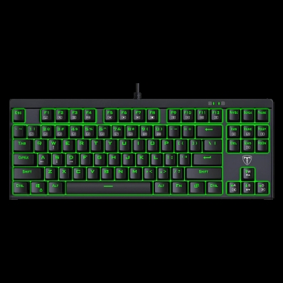 Teclado Gamer T-Dagger Corvette TTGK-302-BL Gaming / Blue / Usa - Preto