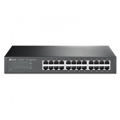 Switch Gigabit 24 Portas TP-Link TL-SG1024D 100/1000 Bivolt Preto
