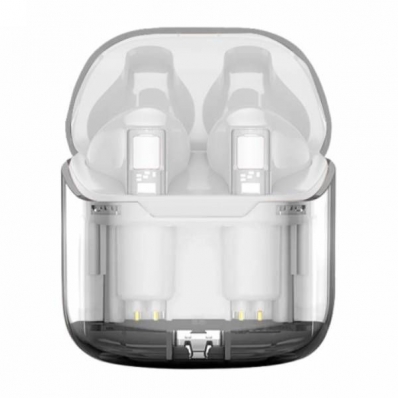 Fone de Ouvido Wiwu Ghost TWS11 - Branco/Transparente