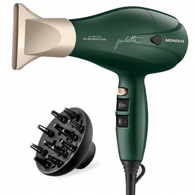 Secador de Cabelo Mondial Juliette SCP-JU-02 2.000 Watts 220 V ~ 50/60 HZ - Verde