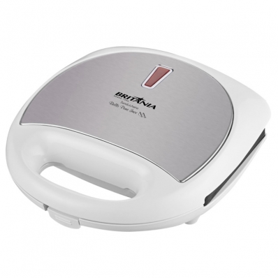 Sanduicheira Britania Bello Pane Inox N Branco/Prata 220V