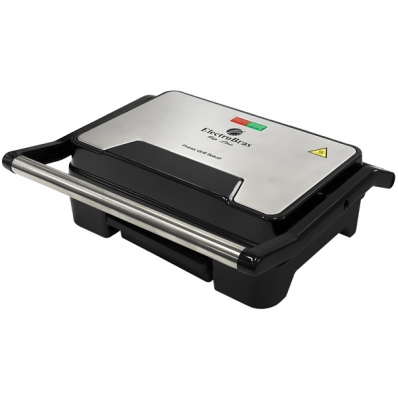 Grill Electrobras EBPG-01 750 Watts Antiaderente 220 - 240 V ~ 50/60 HZ - Prata/Preto