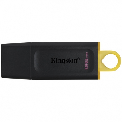 Pen Drive de 128GB Kingston Datatraveler Exodia DTX USB 3.2 - Preto/Amarelo