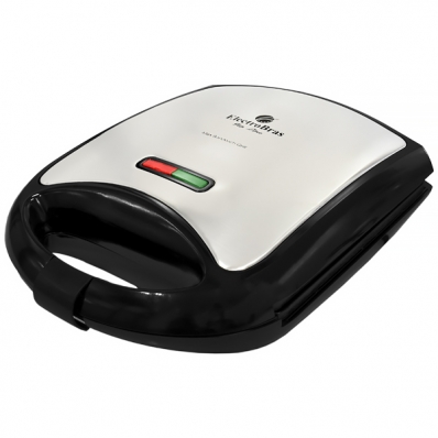 Sanduicheira Electrobras EBGS-02 1.400 Watts 220 - 240 V ~ 50/60 HZ - Prata/Preta