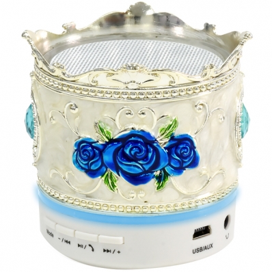 Caixa de som Speaker X-Tech XT-SB536 3 Watts /USB e Auxiliar - Branco/Azul