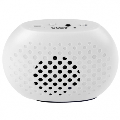 Caixa de Som Coby CBM102 e Microfone - Branco