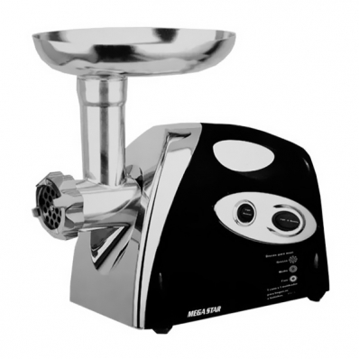 Moedor de Alimentos Megastar MGB081 800 Watts 110V ~ 60HZ - Preto/Prata