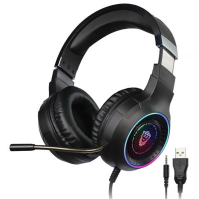 Headset Gaming Sate King Fight GH-531 RGB com Fio - Preto