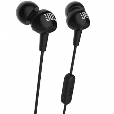 Fone de Ouvido JBL C100SI com Microfone e Cabo de 1.2 Metros - Preto