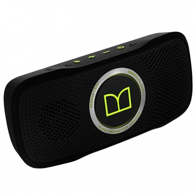 Caixa de Som Monster Superstar Backfloat e Auxiliar - Preto/Verde