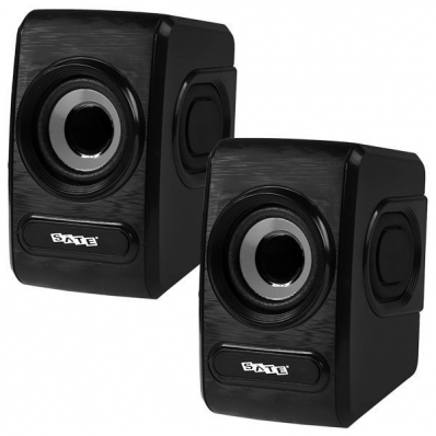 Caixa de som Speaker Satellite AS-2713 3 Watts RMS com Mini Jack 3.5 MM - Preto