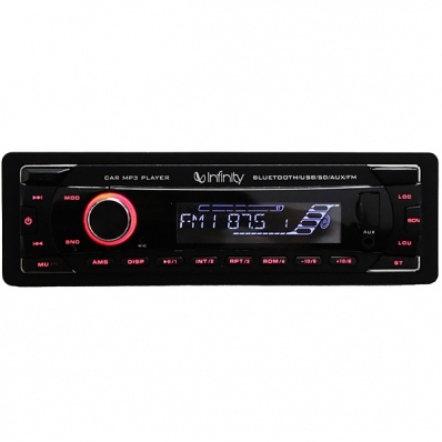 Toca Radio Infinity Alpha 100 4 de 50 Watts e USB - Preto