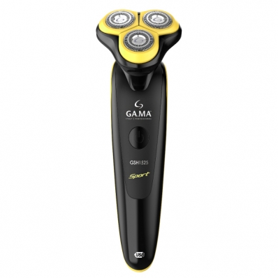 Barbeador Gama GSH1525 Sport-HF Recarregavel - Preto/Amarelo