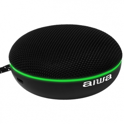 Caixa de som Speaker Aiwa AWF20BT 5 Watts e Microfone - Preto