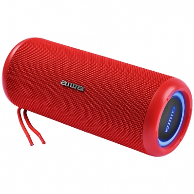 Caixa de som Speaker Aiwa AWKF4R 20 Watts e Auxiliar - Vermelho