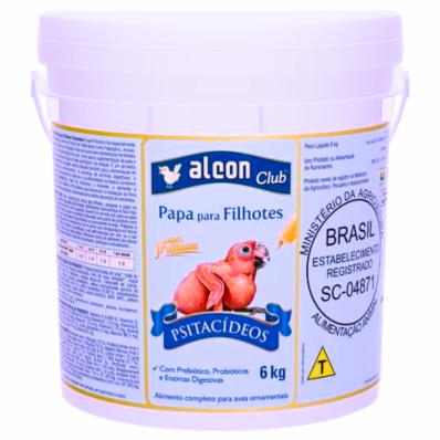 ALCON CLUB PAPA PARA FILHOTES PSITACÍDEOS - 6 kg