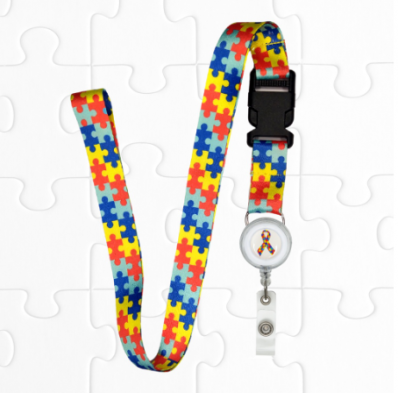 Cordão de identificação com roller clip