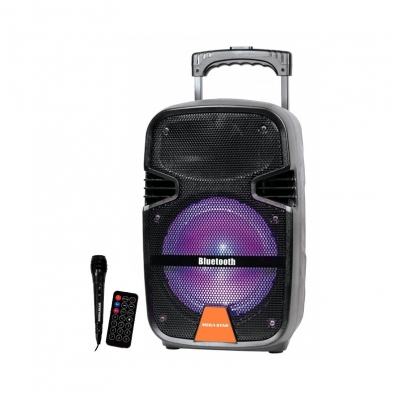 Caixa de Som Mega Star SPA088BTE 8" 15000WATTS - USB/TF Card/BT