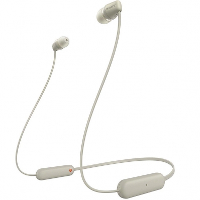Fone de Ouvido Sony In-Ear WI-C100 - Taupe
