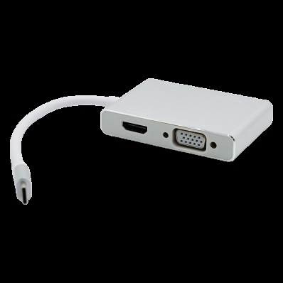 Cabo Adaptador HLD Type-C para HDMI / VGA / DVI / USB 3.0