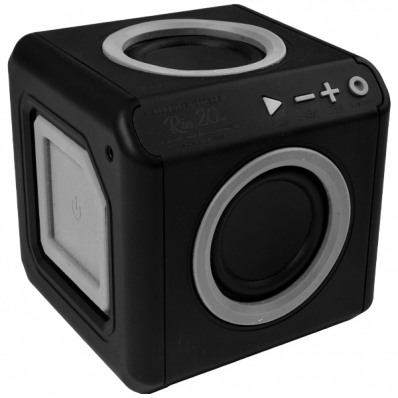 Caixa de som Speaker Elg Audiocube Rio 20W PWC-Audbl 20 Watts RMS e Auxiliar - Preto/Cinza