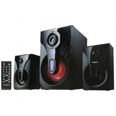 Caixa de Som de Som Satellite AS-638BL USB/ FM/ SD/ BT/ Aux - Preto