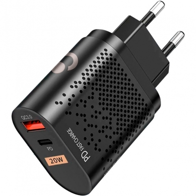 Carregador de Parede Player Dual 20W USB-A + USB-C