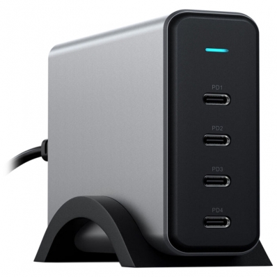 Carregador de Mesa Satechi 4 Portas USB-C PD Gan 165W ST-UC165GM