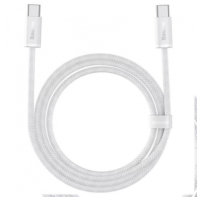 Cabo USB-C A USB-C Baseus CALD000202 Dynamic 100 W - White 1 Metro