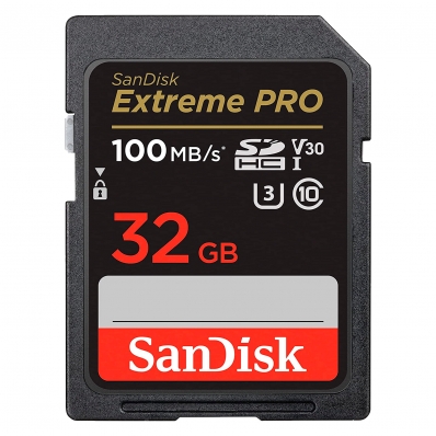 Cartao de Memoria SD Sandisk Extreme Pro 32GB / C10 / 100MBS - (SDSDXXO-032G-GN4IN)